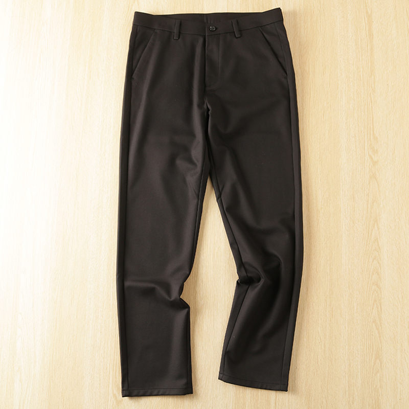 Y6398-3XL ブラック 新品 ウール混 イージーパンツ ストレートパンツ ノーアイロン 秋冬 防寒 厚手 ストレッチ メンズ ビジネス カジュアル拍卖