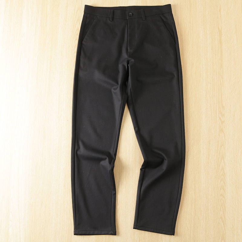 Y6399-XL 濃紺 新品 ウール混 イージーパンツ ストレートパンツ ノーアイロン 秋冬 防寒 厚手 ストレッチ メンズ ビジネス カジュアル拍卖