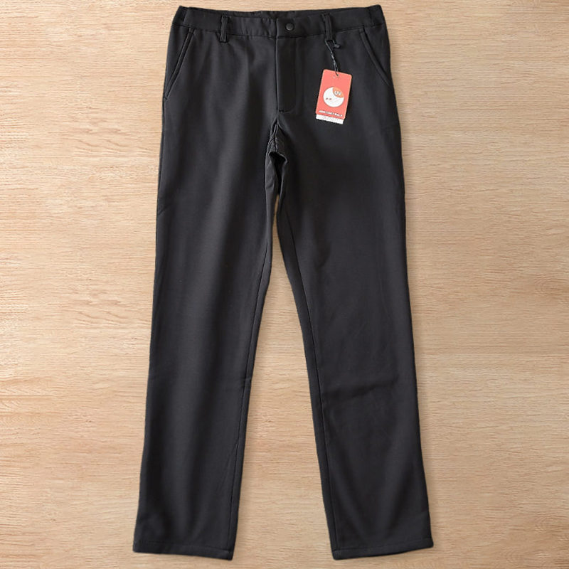 Y6401-M ブラック 新品 イージーパンツ ウール混 UVカット 秋冬 撥水 厚手 防寒 防風 裏起毛 ノーアイロン メンズ ビジネス カジュアル拍卖
