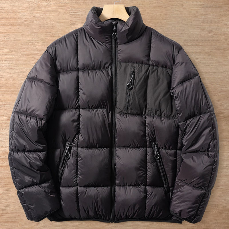 Y6469-XL ブラック 新品 中綿ジャケット 欧米サイズ キルティング 中綿入りアウター 立ち襟 撥水 防風 暖かい 防寒 厚手 秋冬 メンズ拍卖