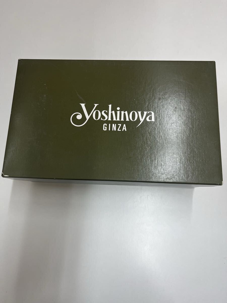 YOSHINOYA GINZA婦人靴本革パンプス カーキ・ブラウン色 中古品拍卖