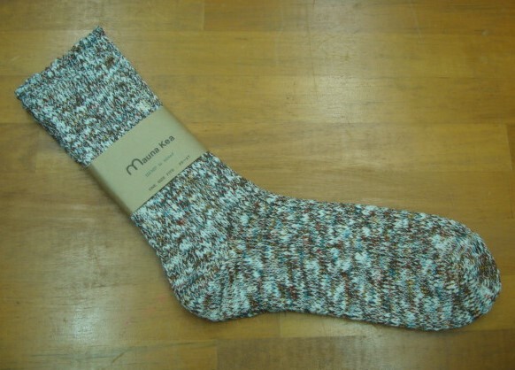 新品Mauna Kea(マウナケア)ソックス スラブネップツイスター杢 MENS 11640 Brown拍卖