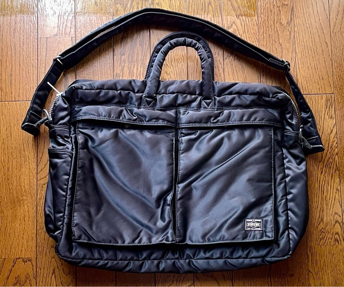 PORTER タンカー ブリーフケース 2WAY ビジネスバッグ 吉田カバン 黒 ショルダーバッグ拍卖