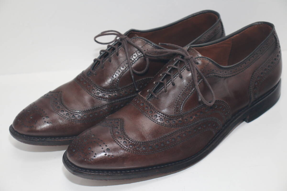アレンエドモンズ ウイングチップ革靴◆28.5cm◆US10.5D◆USA製◆Allen Edmonds◆McAllister◆レザーソールシューズ◆USA購入◆S78拍卖