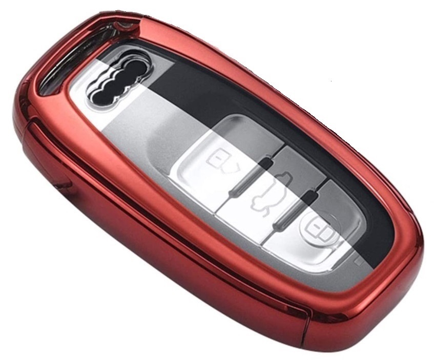 【レッド】アウディ Audi キーケース 専用 タイプA アウディに対応 Audi A4L A6L A5 Q5 A7 A8L S5 S6 S7 SQ5 RS5 対応 TPU 素材 キーカバー拍卖