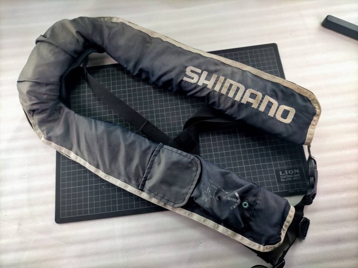 壘 シマノ ライフジャケット 自動 【桜マーク付 Aタイプ】 サイズフリー ベルト ベスト 救命胴衣 2115F拍卖