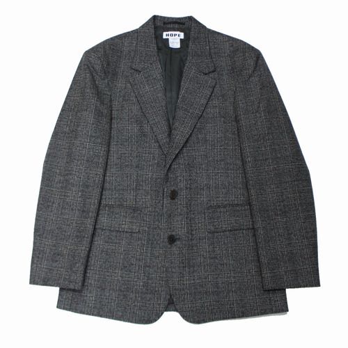 HOPE Stockholm ホープ Wipe Blazer オーバーサイズ ブレザー ジャケット WOM36 MAN44- グレー拍卖