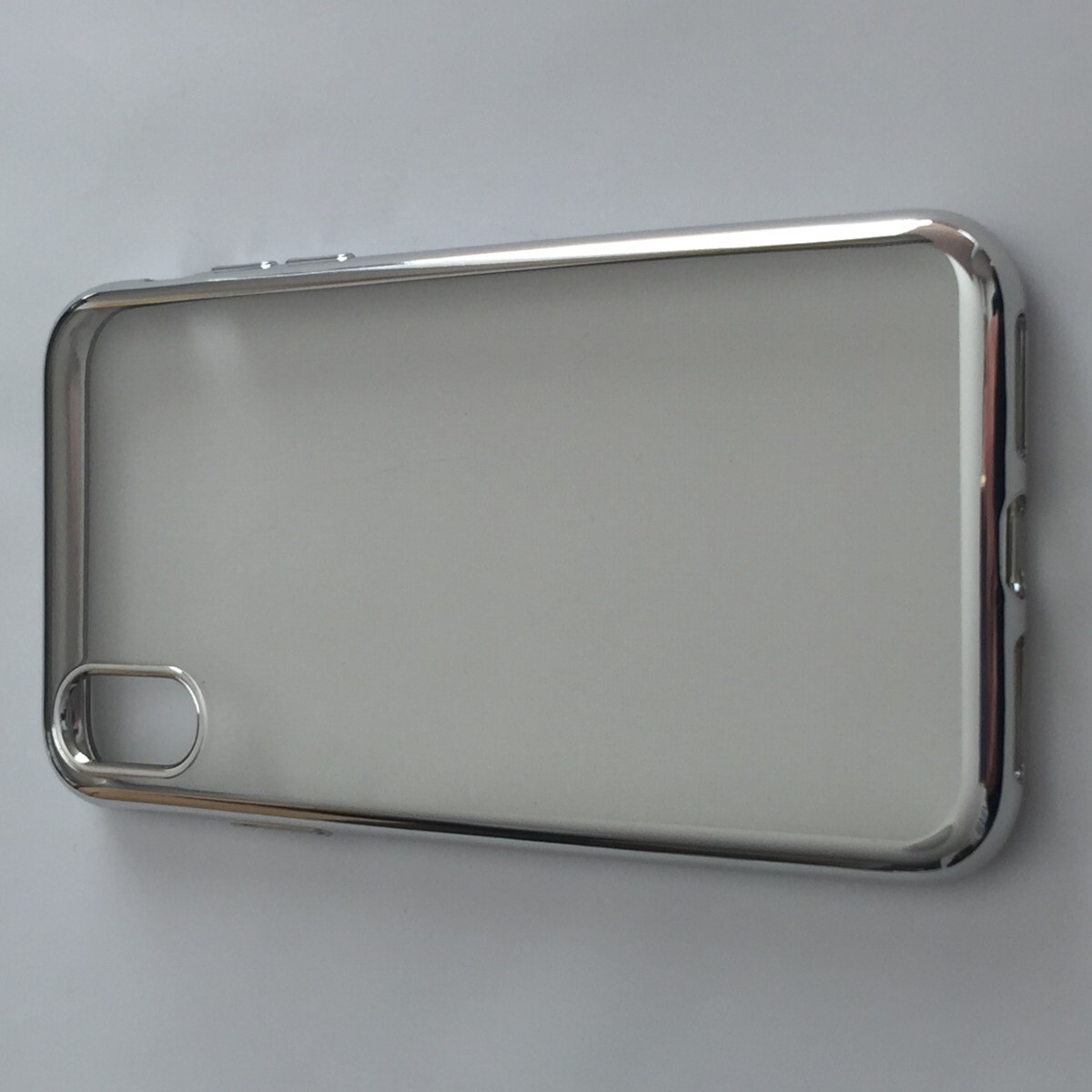 iPhone X iPhone XS 5.8インチ 高級TPU スマホケース 銀色 A923拍卖