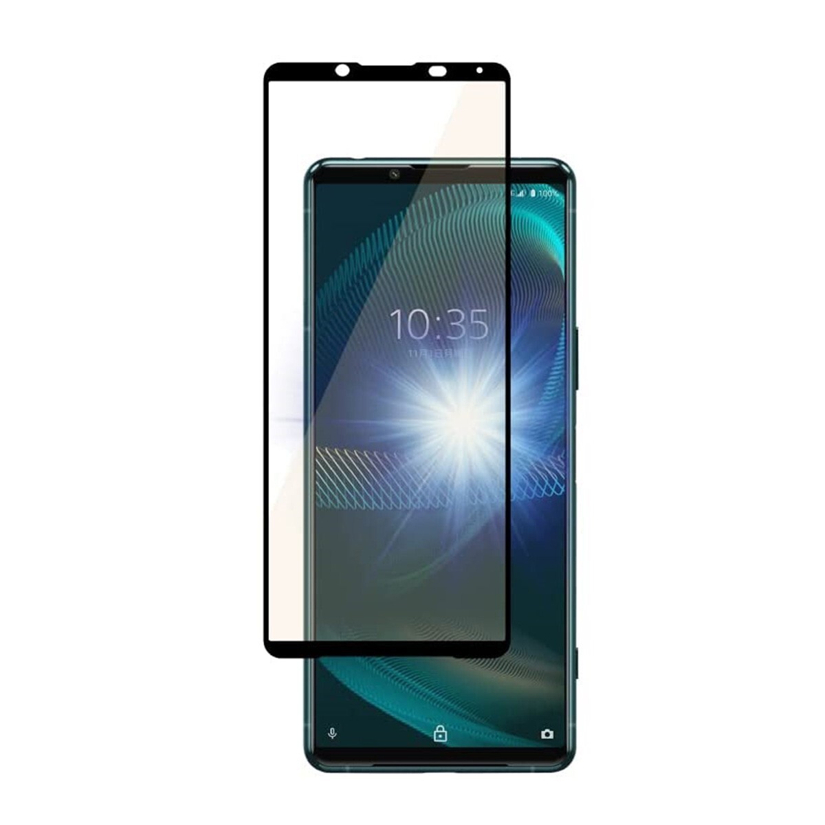 Xperia 5 III SO-53B SOG05 6.1インチ 9H 0.26mm 枠黒色 強化ガラス 液晶保護フィルム 2.5D L119拍卖