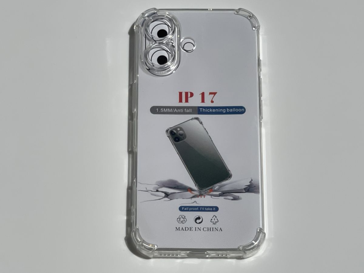 iPhone 17 6.3インチ 専用 耐衝撃 上質 TPU ソフト 透明 クリア ケース みみ A001拍卖