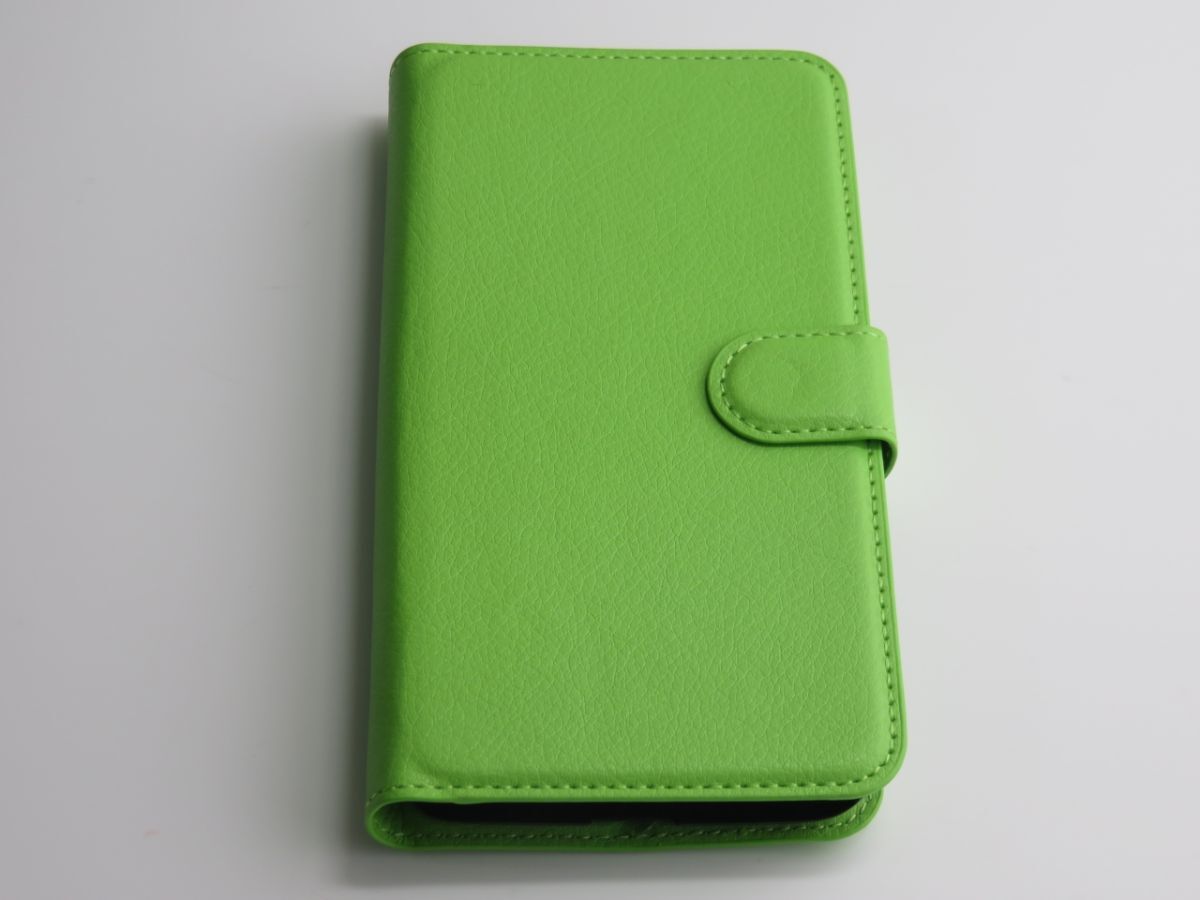 ASUS ZenFone 2 ZE550ML ZE551ML 5.5インチ 手帳型 PUレザー スマホケース 緑色 P176拍卖