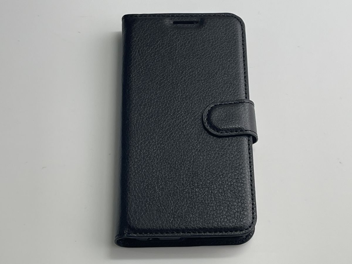 HUAWEI honor8 5.2インチ 手帳型 ソフトケース PUレザー スマホケース 黒色 P222拍卖