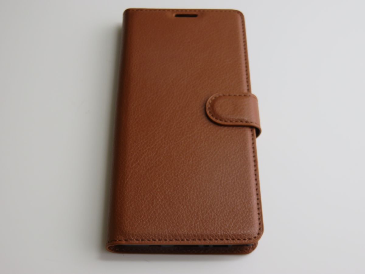 Galaxy Note8 SC-01K SCV37 6.3インチ 手帳型 ソフトケース PUレザー スマホケース 茶色 P263拍卖