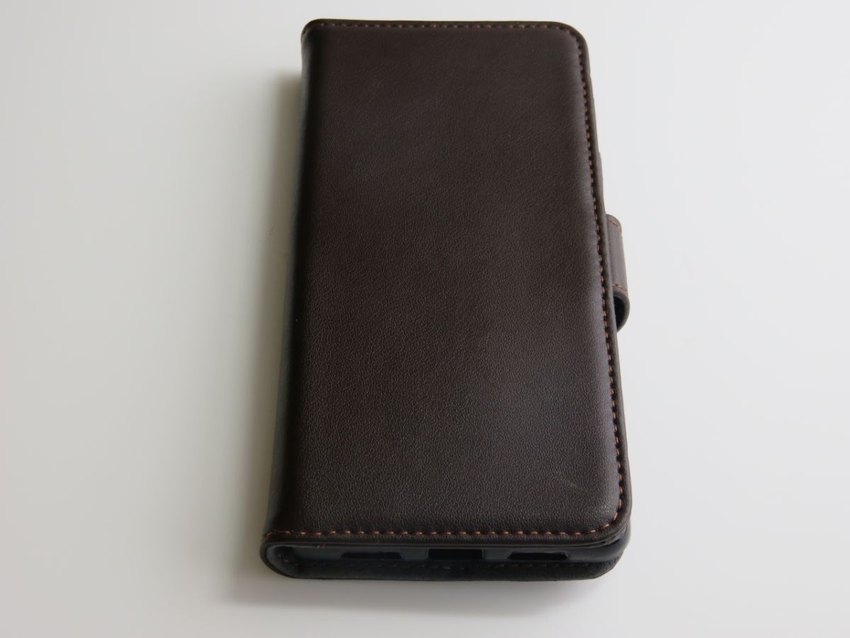 HUAWEI P9 lite 5.2インチ手帳型 ソフトケース 本革 スマホケース 茶色 P258拍卖