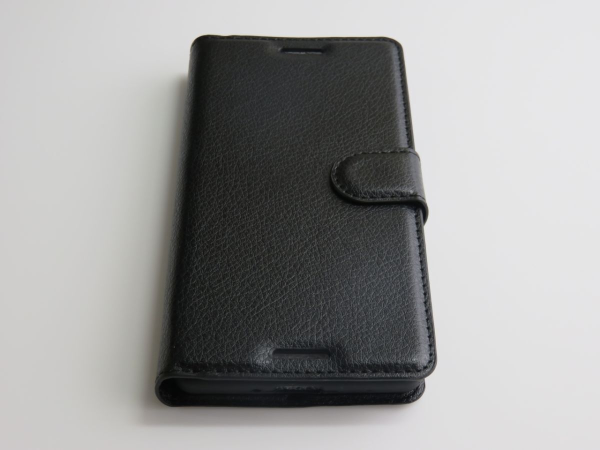 Xperia X F5121 Dual F5122 5.0インチ手帳型 ソフトケース PUレザー スマホケース 黒色 P243拍卖