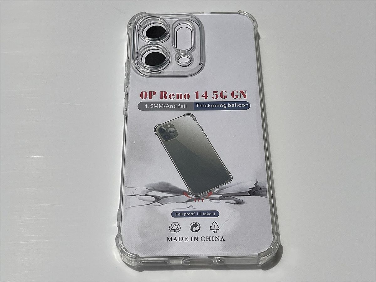 OPPO Reno14 5G 6.6インチ 耐衝撃 上質 TPU ソフト 透明 クリア ケース みみ A292拍卖