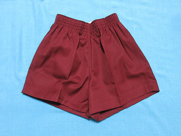 体操服★学校★短パン ショートパンツ★mizuno ミズノ★ATHLETE アスリート★82RJ-0363★エンジ★110サイズ★日本製★未使用拍卖