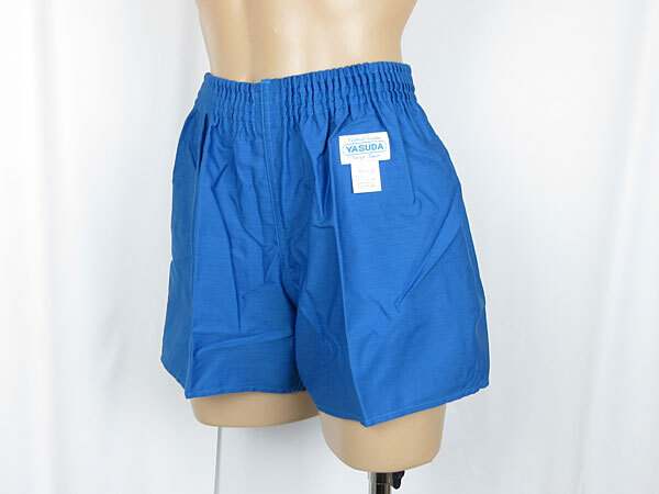 体操服★学校★短パン ショートパンツ ロングパンツ★YASUDA ヤスダ★青 ブルー★Lサイズ★日本製★未使用拍卖