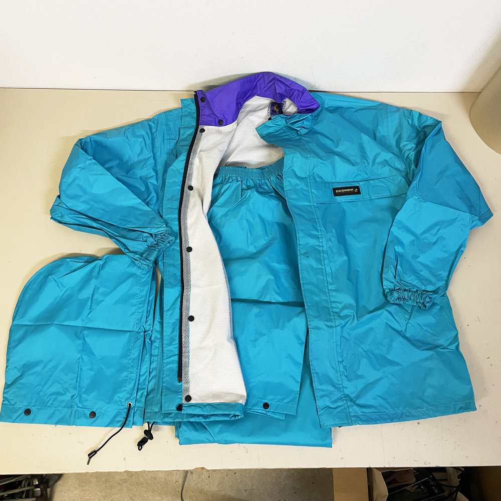 DOQMENT レインウェア 上下セット LLサイズ ワークジャケット ナイロン レインジャケット 農作業 カッパ セットアップ ドキュメ 【804拍卖