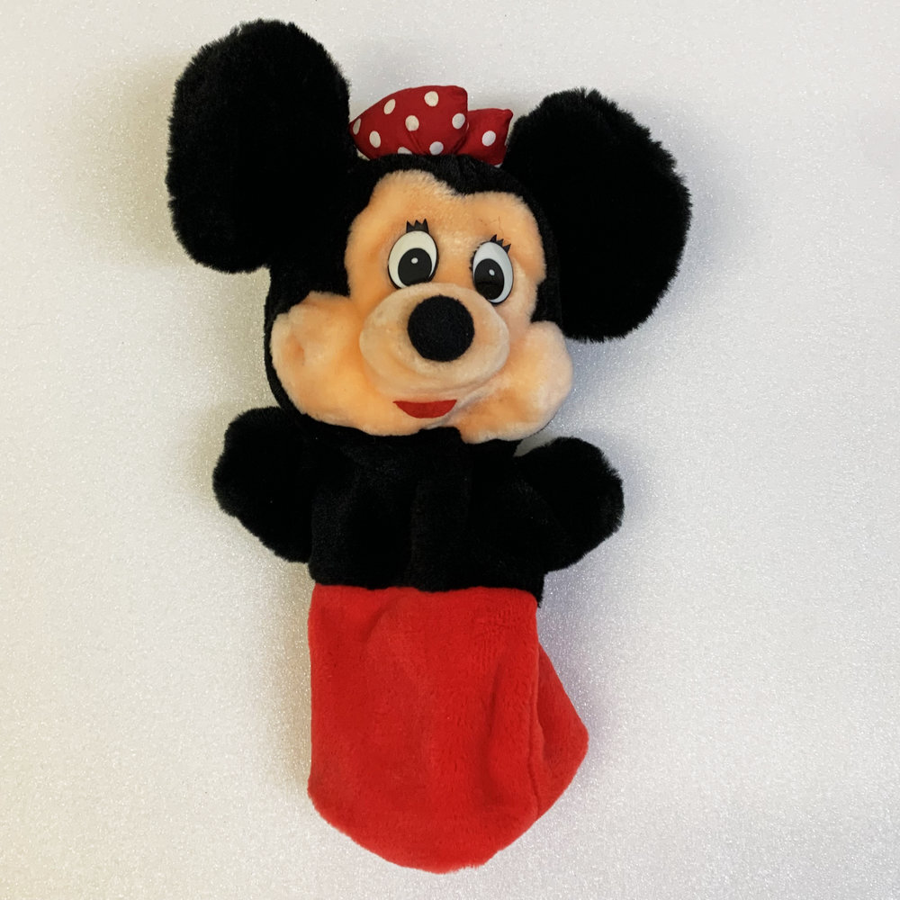 レア 東京ディズニーランド正規品 ミニーマウス ゴルフ ヘッドカバー ユーティリティ フェアウェイウッド スプーン ハンドパペッ【815拍卖