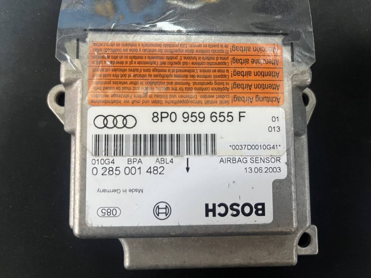 保証付き!!アウディ A3 8P0959655F エアバック エアバッグ エアーバック コンピューター 8P0 959 655 F 0285001482 SRS ECU188 m.拍卖