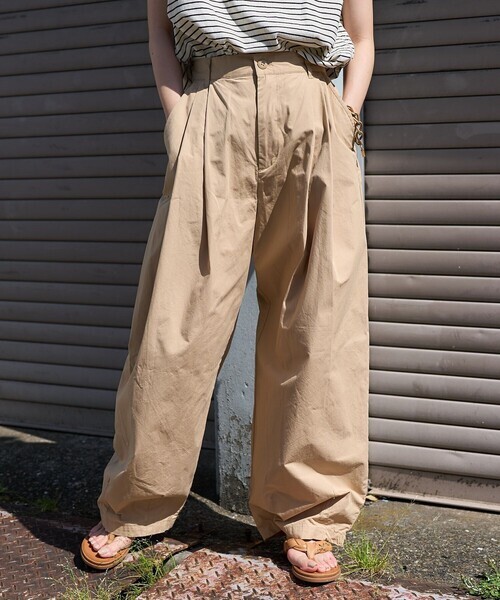 「FREAK'S STORE」 チノパンツ SMALL キャメル レディース拍卖