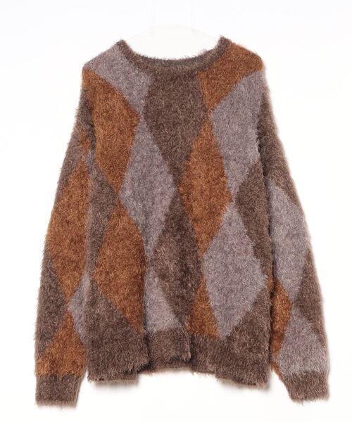 「NUMBER (N)INE」 長袖ニット 4 ブラウン メンズ拍卖