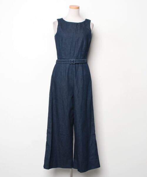 「J&M DAVIDSON 」 オールインワン 10 ネイビー レディース拍卖