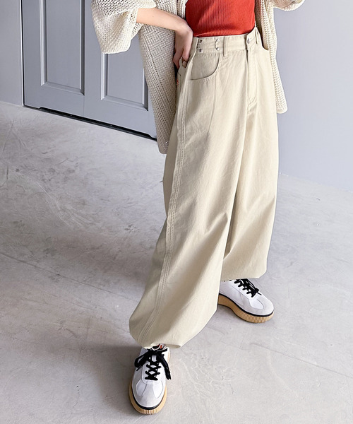 「Java」 チノパンツ SMALL ナチュラル レディース拍卖