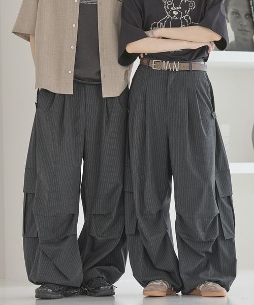 「Anui」 カーゴパンツ MEDIUM グレー レディース拍卖