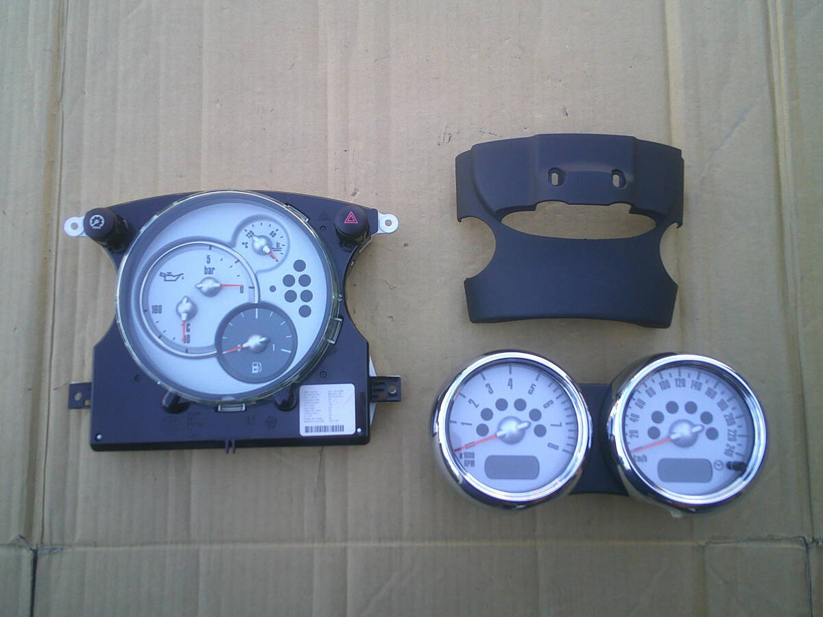 ★ RE16 ミニ R53 クロノパッケージ スピードメーター タコメーター 油温 油圧 水温★ BMWミニ MINI RA16 R50 RH16 R52 クーパー クーパーS拍卖