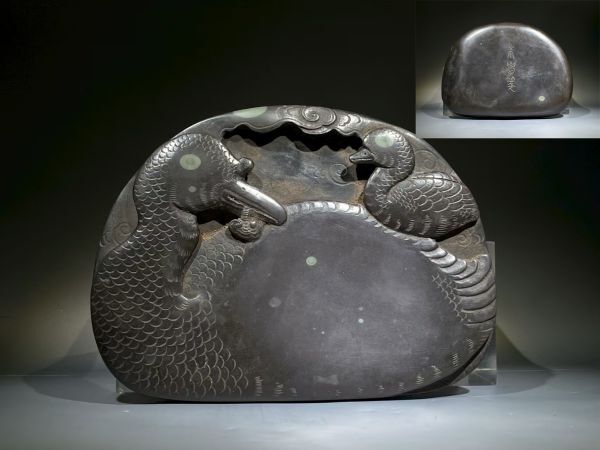 【美の継承】中国古美術 在銘 事事如意 端硯 古硯 端渓 唐硯 老坑 唐物 すずり 古玩 書道具 文房四宝 書家R07092415拍卖