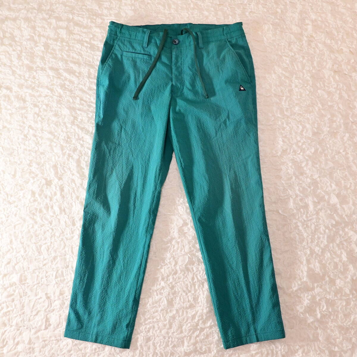 W3 W80-84 ルコックゴルフ 緑 シアサッカー ちりめん パンツ拍卖