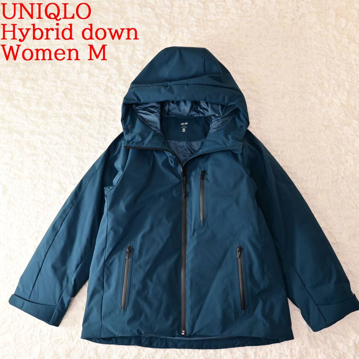 C5 Women M ユニクロ ハイブリッドダウンパーカー 緑系拍卖