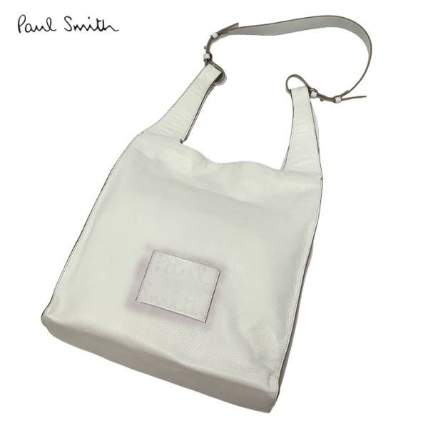 訳有★ 新品 ポールスミス ショルダーバッグ トートバッグ ホワイト 白 ★274拍卖