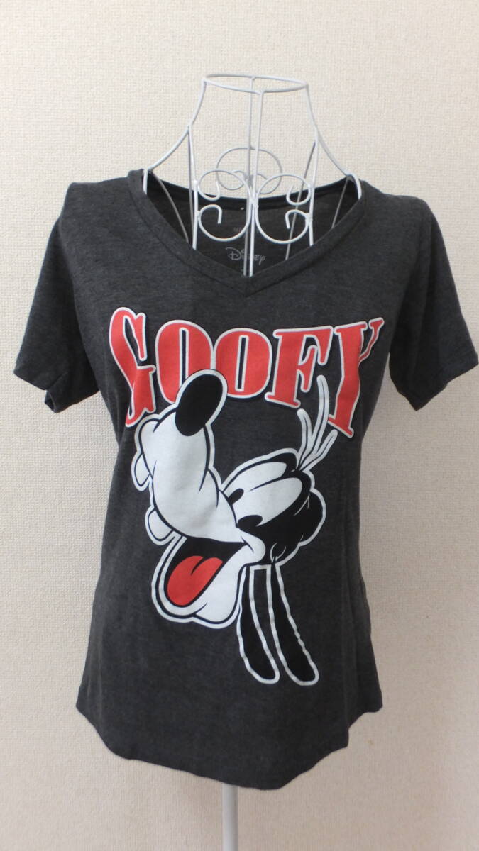 ★DISNEY★Ladies tops size M goofy ディズニーグーフィーTシャツ サイズM USED IN JAPAN拍卖