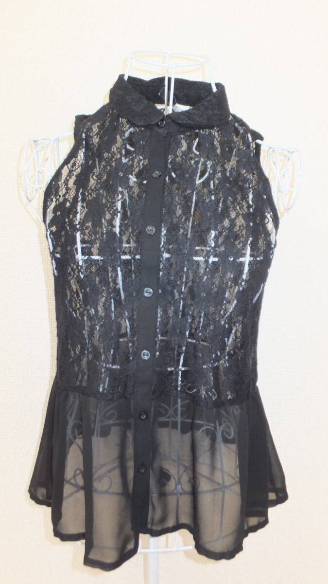 ★H&M★Ladies Tops size4 エイチアンドエムレディーストップスサイズ4 USED IN JAPAN EUR34 Black 黒拍卖