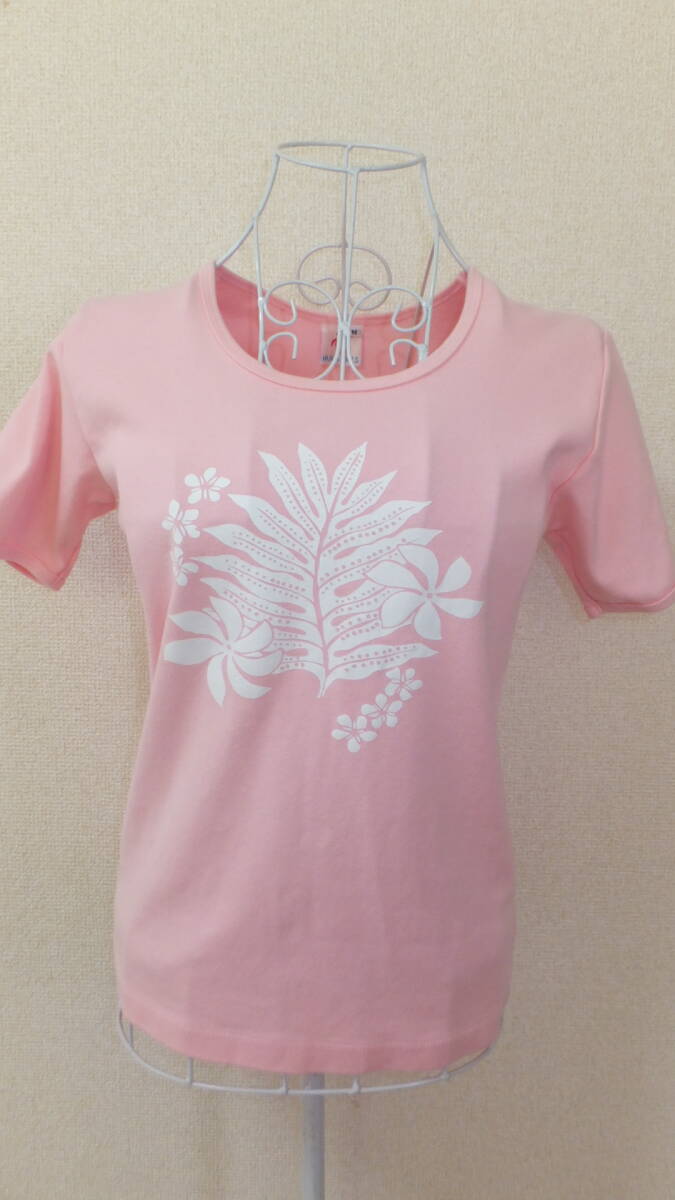 ★HULA GIRLS★Ladies tops t shirts size M レディーズトップスTシャツサイズM フラガールズ ピンク フラダンス USED IN JAPAN拍卖