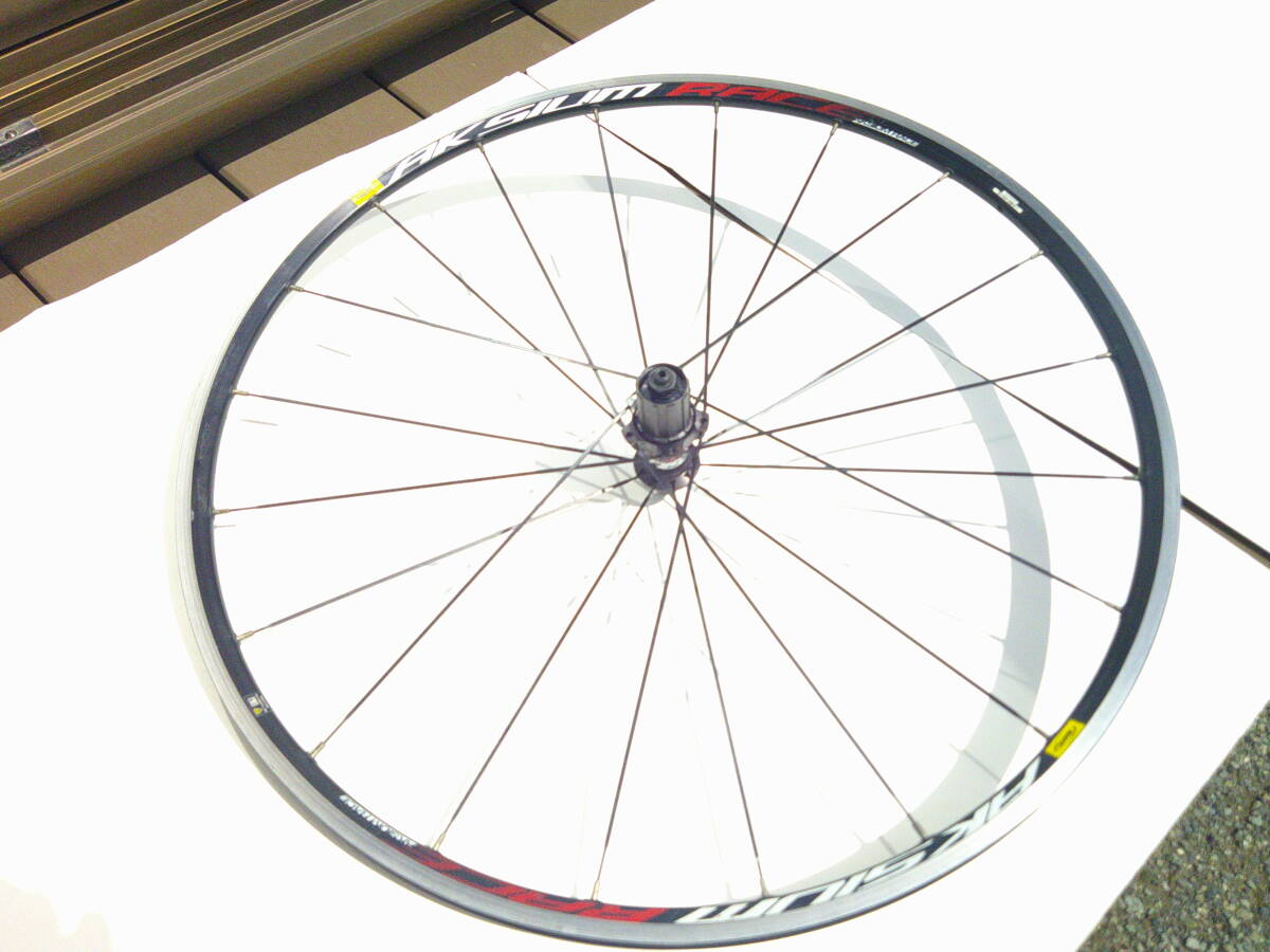 MAVIC ロード用 リムブレーキ ホイール AKSIUM ブラック 前後セット 27インチ シマノボディー クリンチャー アルミリム拍卖