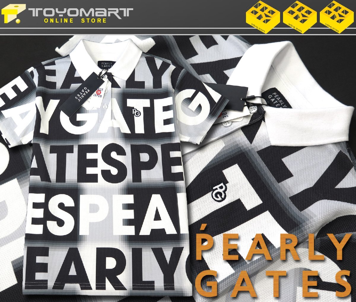 G292● PEARLY GATES パーリーゲイツ ●新品 日本製 【 BIGロゴ 】 レディース ソフトハニカム 半袖ポロシャツ 濃紺/S 定価23100円拍卖