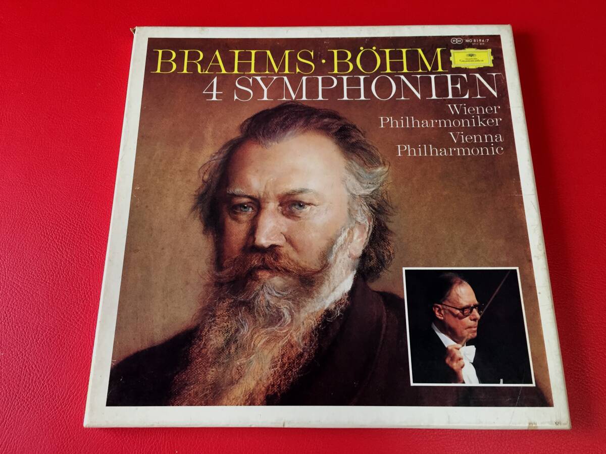 ◆◆ベーム/ブラームス:交響曲全集/ウイーンフィル/4枚組/BOX-LP/MG8194/7 #F12YY1拍卖