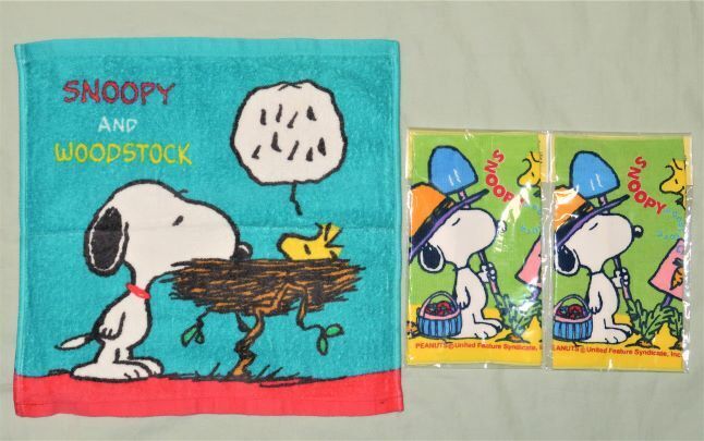 スヌーピー ハンドタオル・タオルハンカチセット(未使用)拍卖
