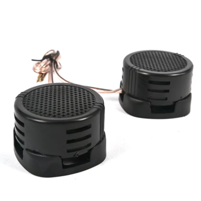 ブラックツイータースピーカー2個セット 高音域アップツイーター コンパクトツイーター98dB 簡単設置ツイーター カーオーディオ スピーカー拍卖