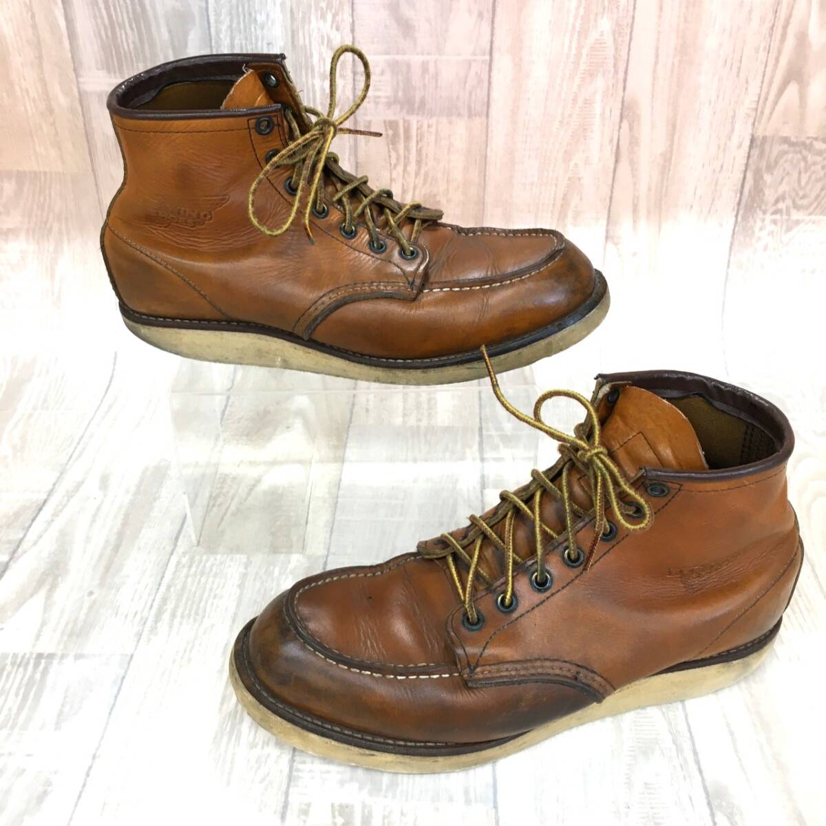 KZ1172★RED WING : 875 USA製 アイリッシュセッターブーツ★9★ブラウン系 レザー クラシックモック拍卖