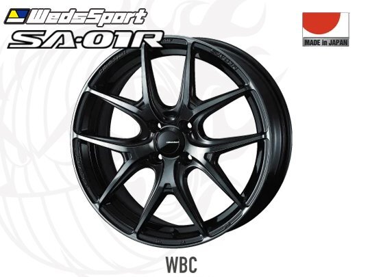 Weds Sport SA-01R WBC R 18インチ×9.5J +38 5H-114.3 φ73 ホイール ウェッズスポーツ ワースブラッククリア 18x9.5J拍卖