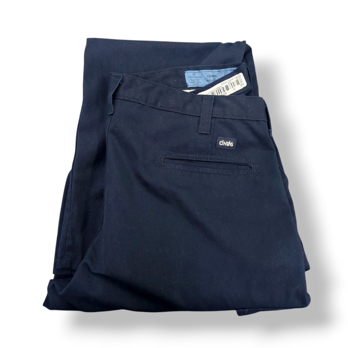38 CiNTAS ワークパンツ シンタス ネイビー 濃紺bm0841拍卖