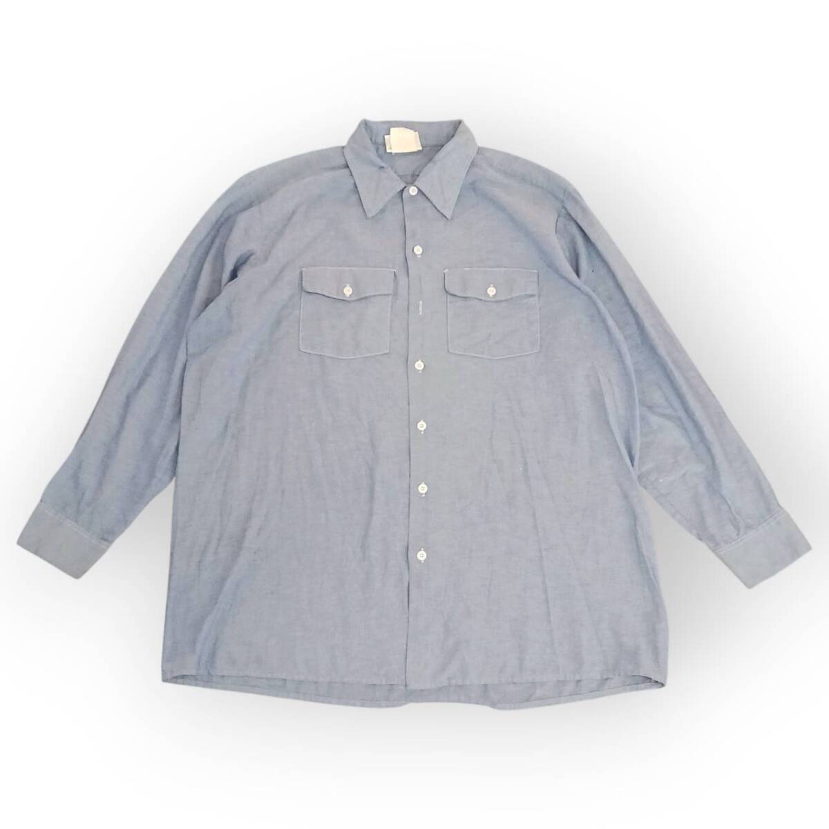 XL 17-17 1/2 34/35 DICKIES シャツ 半袖 薄手 ライトブルー sh0964拍卖