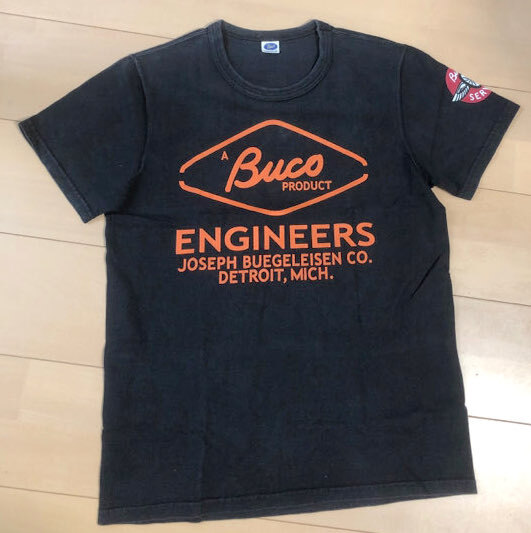 リアルマッコイズ/BUCO/黒/ENGINERRS/Tシャツ/REAL McCOY'S/S拍卖