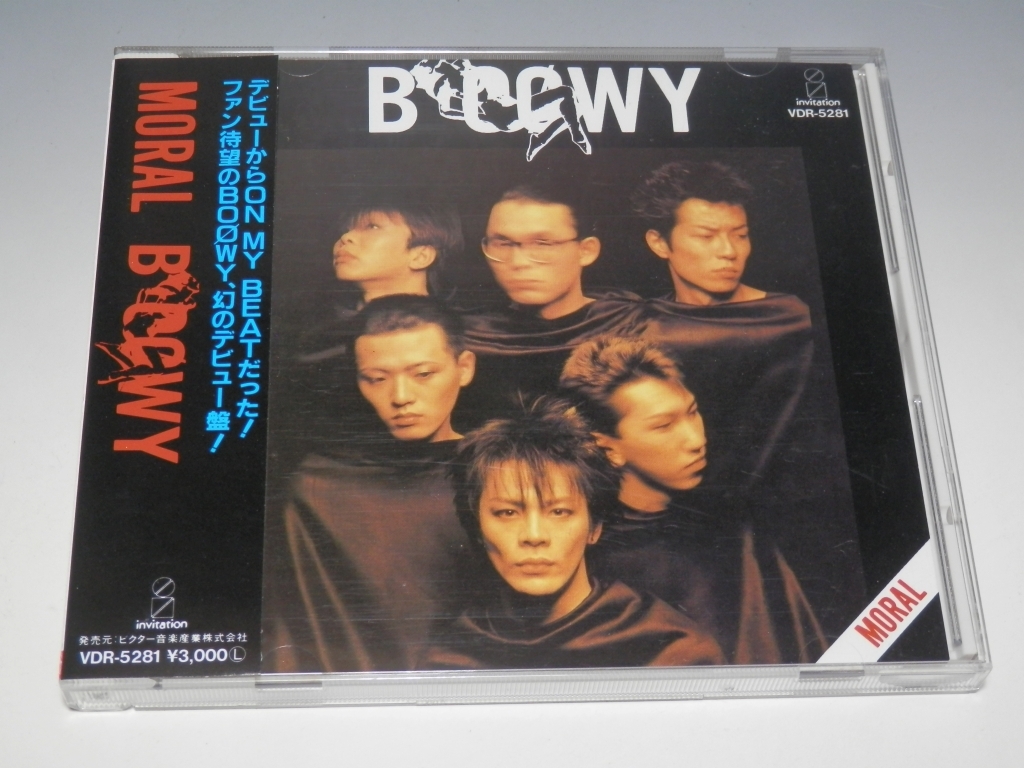 ◇ BOOWY ボーイ MORAL モラル 帯付CD VDR-5281/*盤・ブックレットよごれあり拍卖