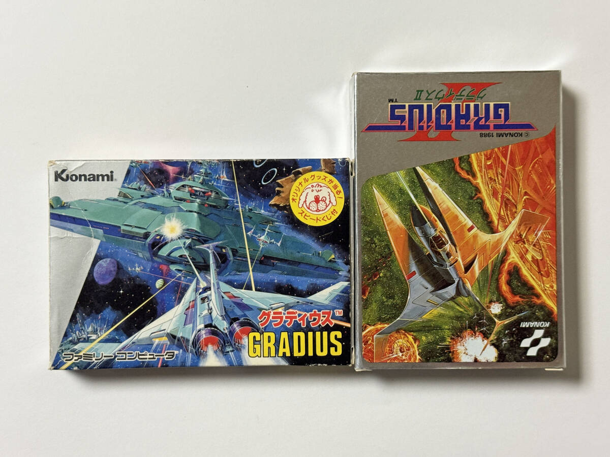 ファミコン グラディウス 1 2 セット Famicom FC Gradius I II拍卖